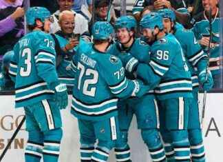 Macklin Celebrini Scores First-Period Goal and Assist in Sharks Debut news-11102024-120107