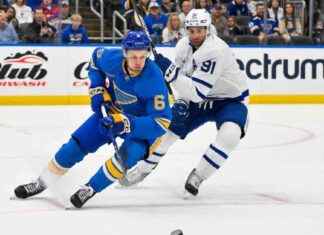 Blues’ Philip Broberg Injured in Collision vs. Leafs news-03112024-074411